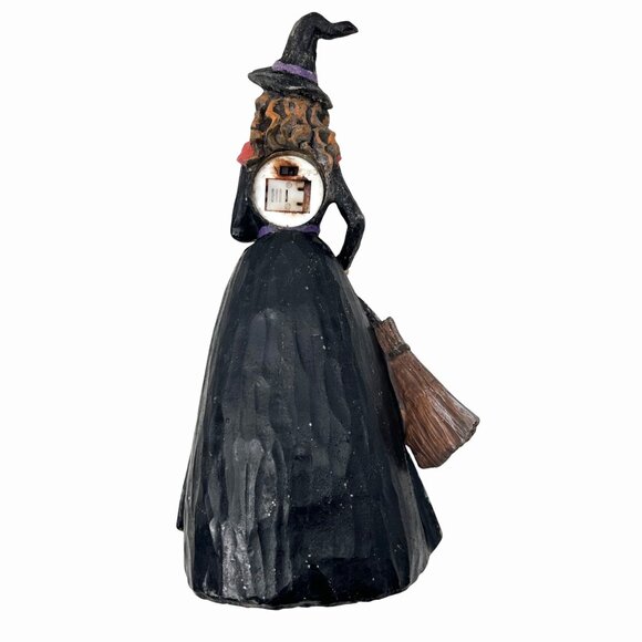 HALLOWEEN LOT 3 VINTAGE INSPIRED LENTICULAR PHOTOS IN FRAMES AND WITCH FIGURINE - Picture 9 of 12